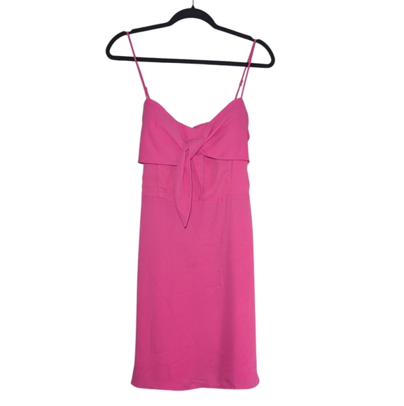 Socialite Fuchsia Spaghetti Strap Dress - Picture 1 of 6